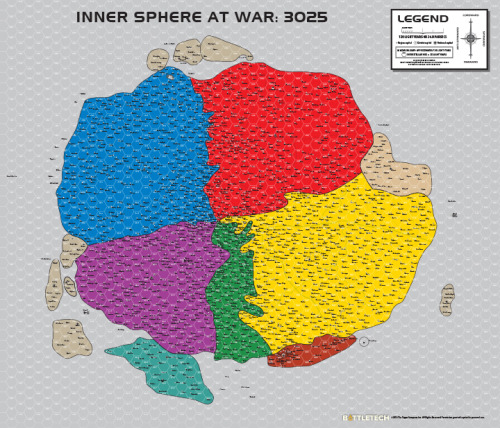 Map of the Inner Sphere 3025