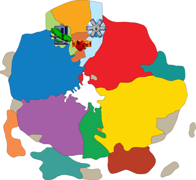 Map of the Inner Sphere Clans